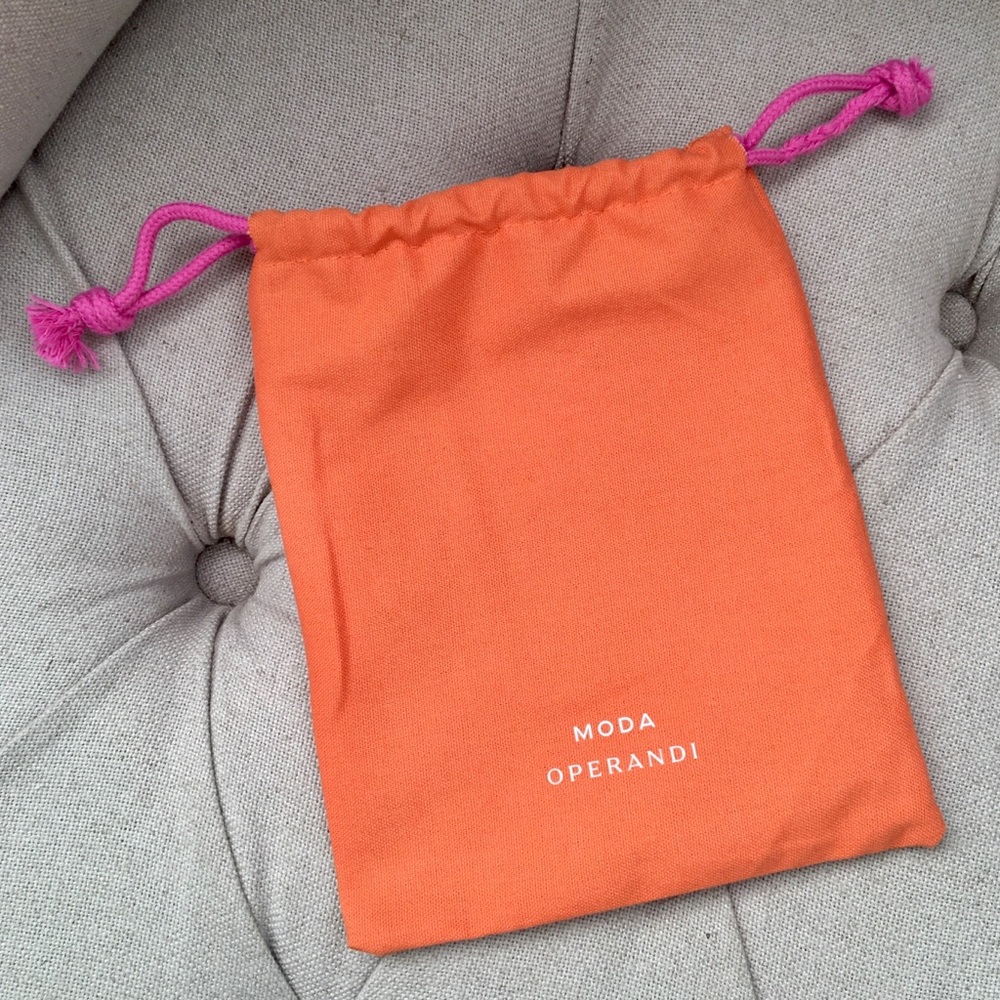 🧡 New Moda Operandi drawstring dust bag travel small pouch case